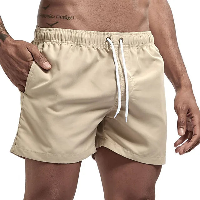 Men's Quick-Dry Running Shorts – Mesh Lining, Zipper Pocket & Drawstring for Gym & Outdoor Fitness