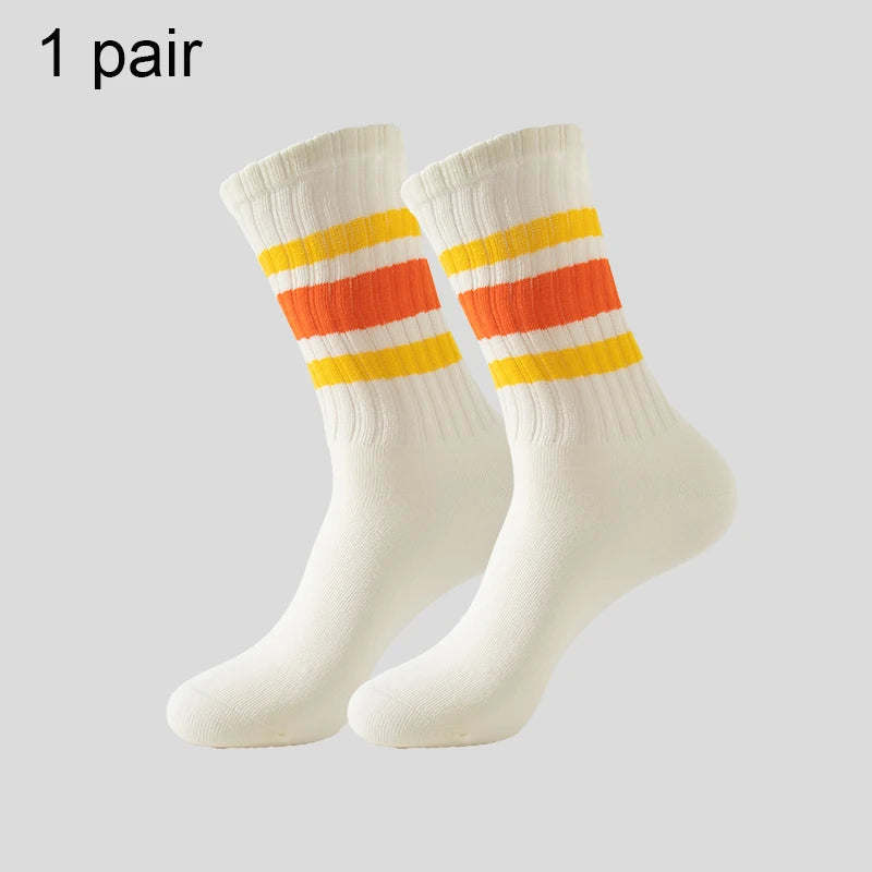 Men's & Women's Cotton Crew Socks – Casual, Running & Couple Socks