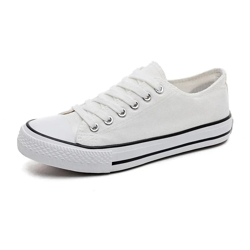 Unisex Canvas Flat Sneakers – Casual Couple Shoes for Men & Women | Sizes 35–45