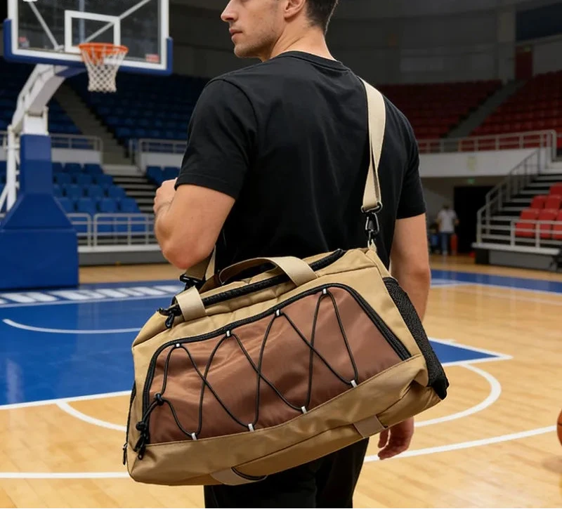 Large Capacity Canvas Gym Duffel Bag – Fitness, Travel & Sports Shoulder Bag