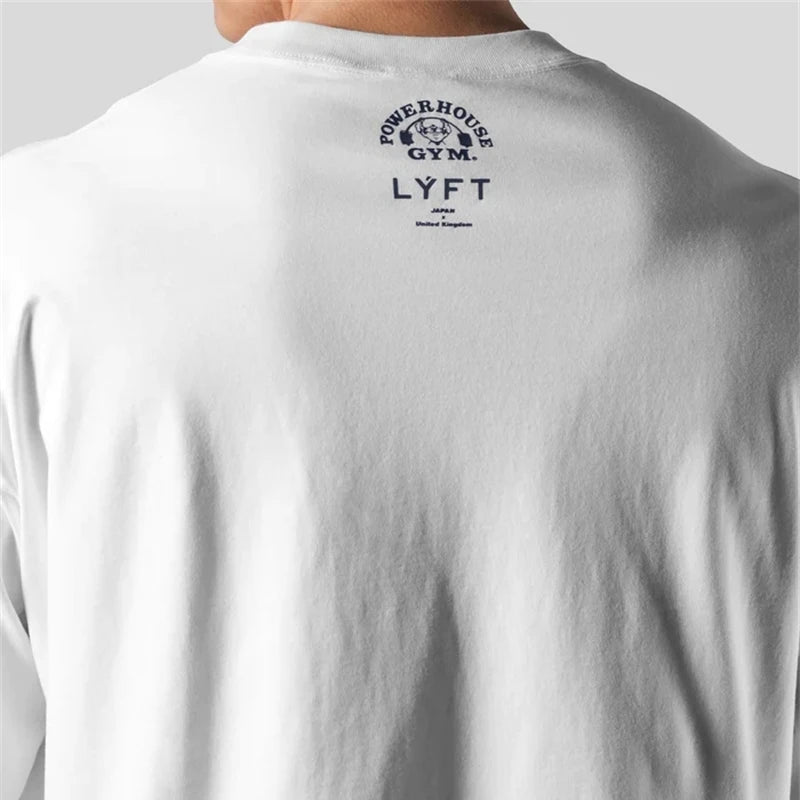 Men's Cotton Gym T-Shirt – Loose Fit, Breathable & Stretchable for Running, Fitness & Training
