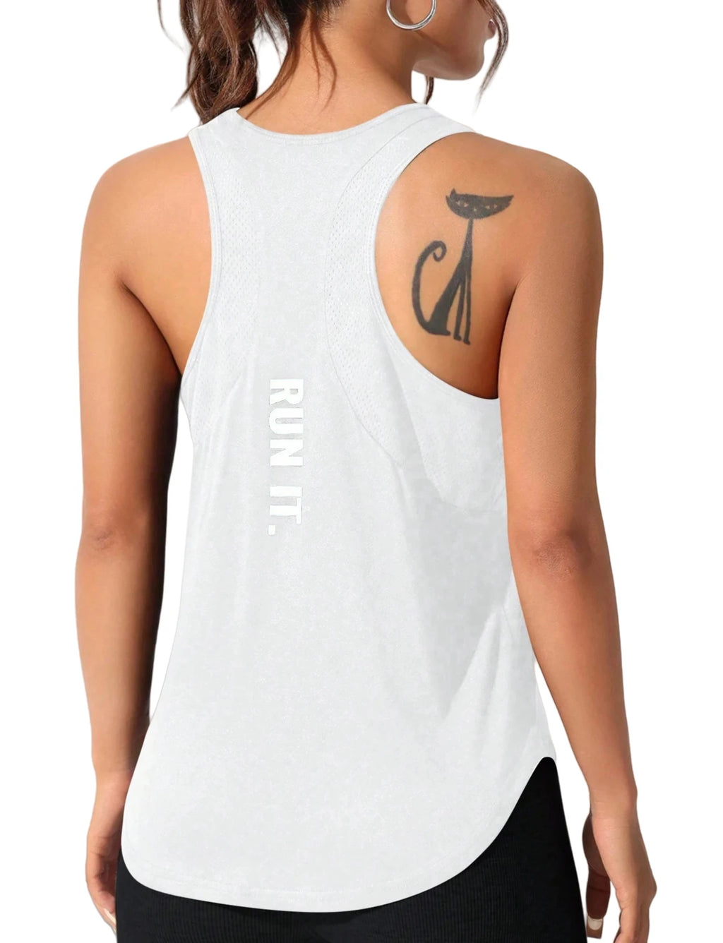 Women's Stitched Letters Quick-Dry Sports Vest