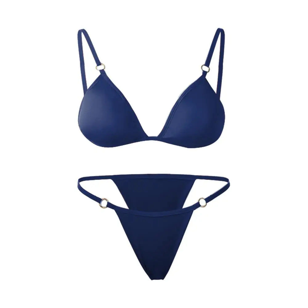 Two-Piece Backless Bikini Set