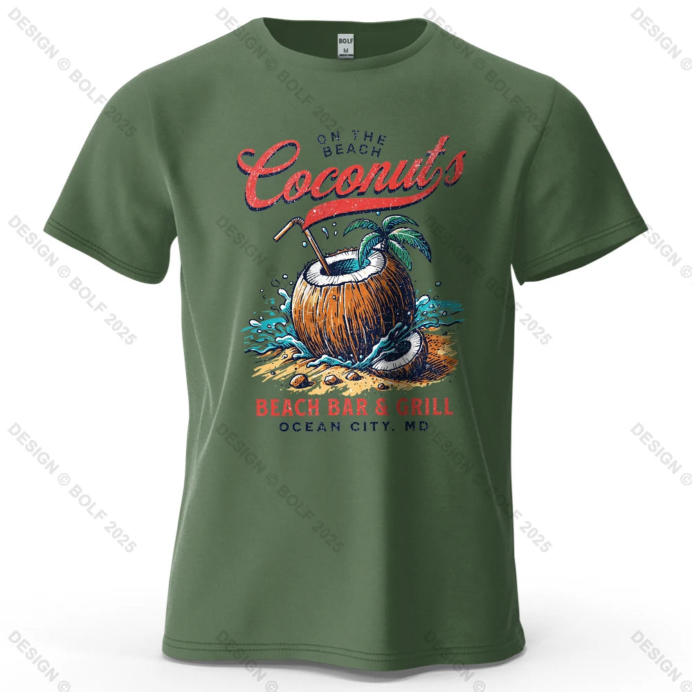 Vintage Graphic T-Shirt – 100% Cotton Drop-Shoulder Tee for Men