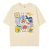Capri Italia Graphic T-Shirt – Retro Seafood Vacation Tee | Women's Oversized Summer Top