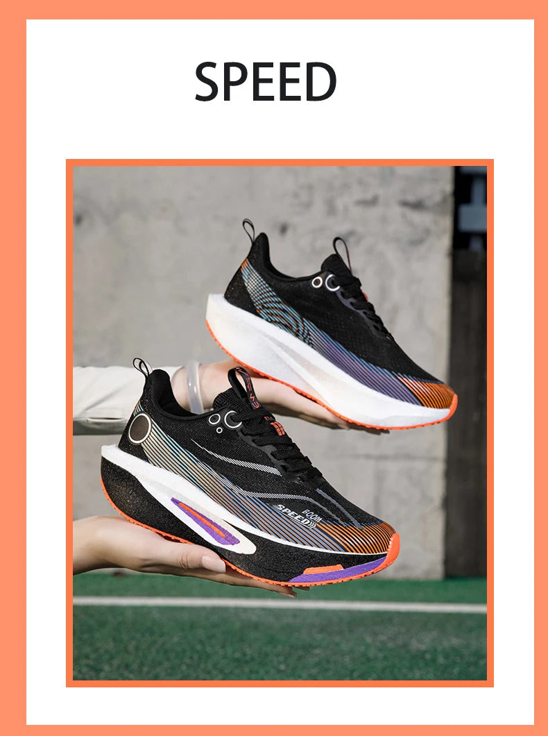 Professional Carbon Plate Running Shoes – Breathable, Cushioned & Non-Slip | Unisex