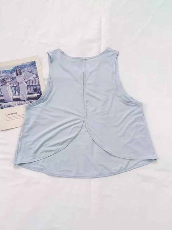 Women's Quick-Dry Cutout Back Tank Top – Breathable Sports Vest