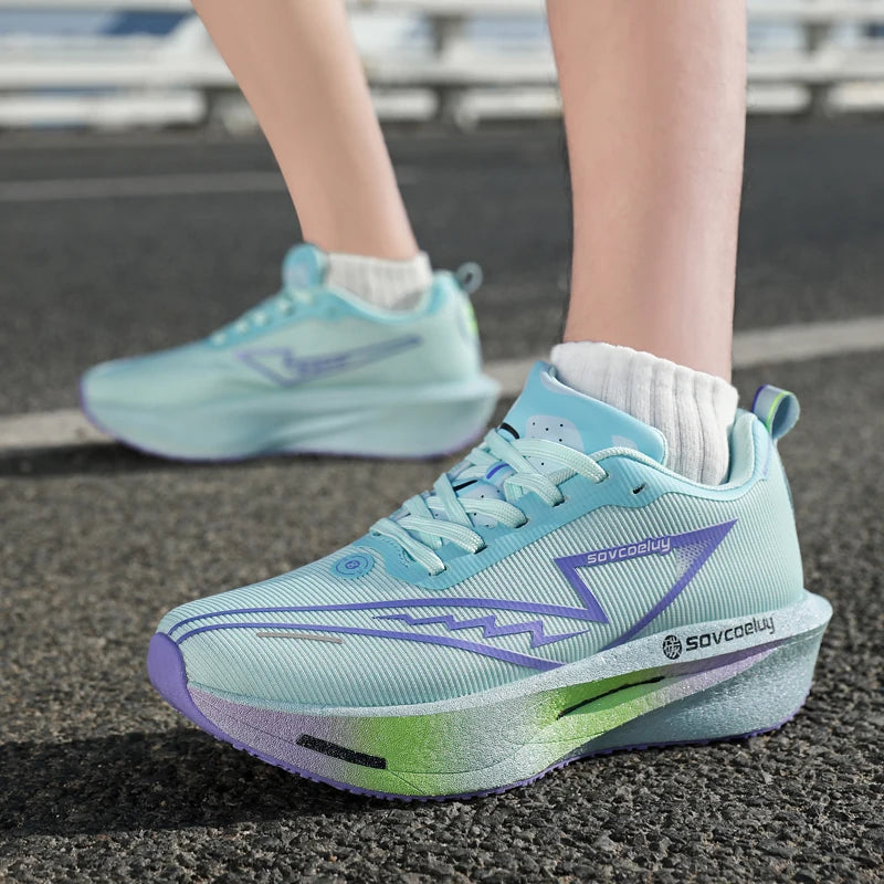 Carbon Plate Running Shoes – Breathable & Shock-Absorbing | Unisex Couple Matching