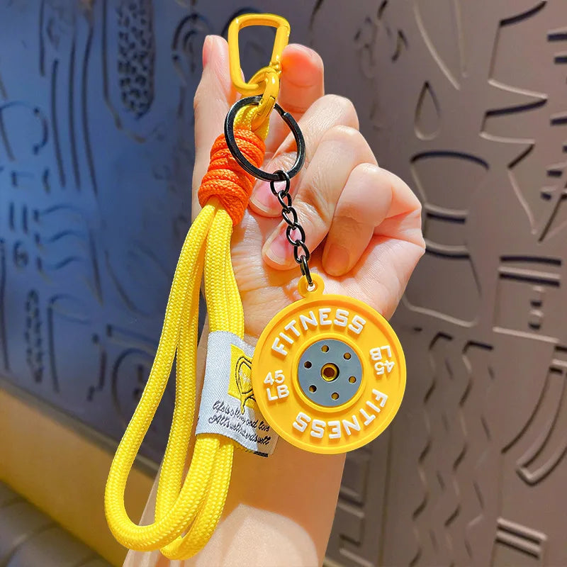Barbell Keychain – Gym Lover Gift & Fitness Bag Charm