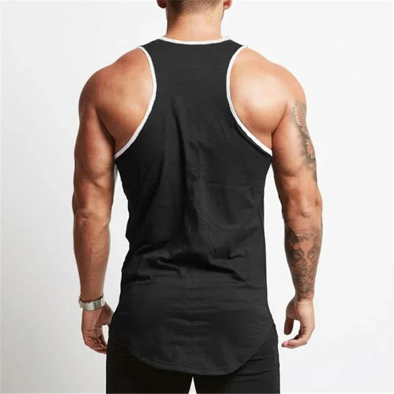 Men's Sleeveless Muscle Tank Top – Cotton Gym & Workout Shirt
