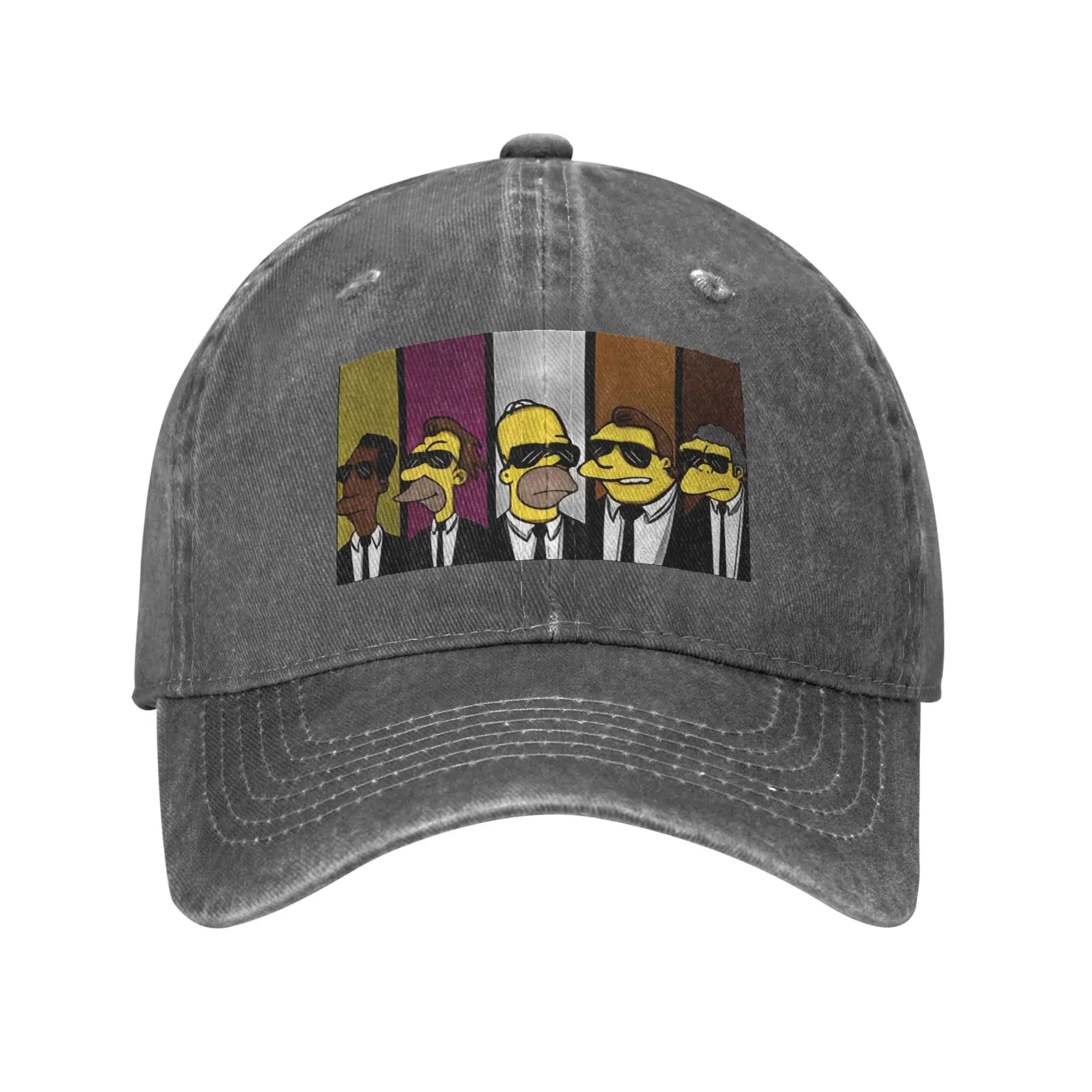 Cartoon Print Snapback Baseball Cap – Unisex Casual Outdoor Hat for Teens & Adults