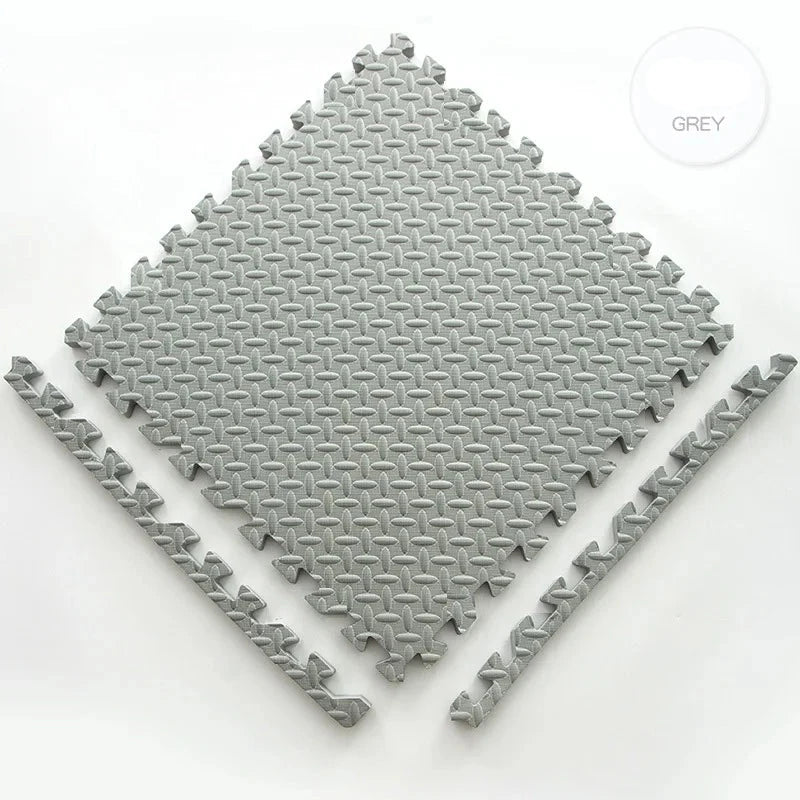 Interlocking Gym Floor Mat | Anti-Slip Rubber Exercise Tiles for Home Workout