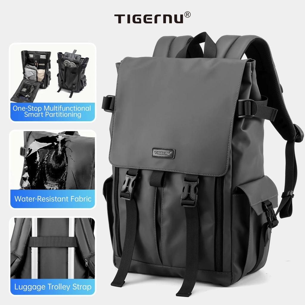 Tigernu Waterproof Laptop Backpack 15.6" | Anti-Theft Men's Commuter Bag