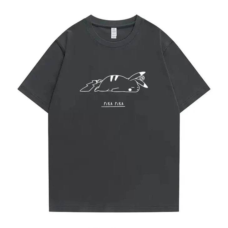 Pikachu Graphic T-Shirt – Anime Cotton Tee
