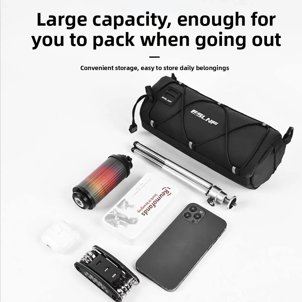 Waterproof Bike Front Handlebar Bag – Large Capacity Cycling Storage
