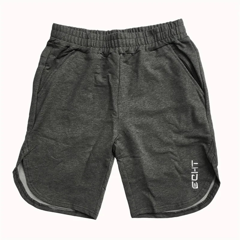 Men's Cotton Casual Gym Shorts – Slim Fit Workout & Running Bermuda