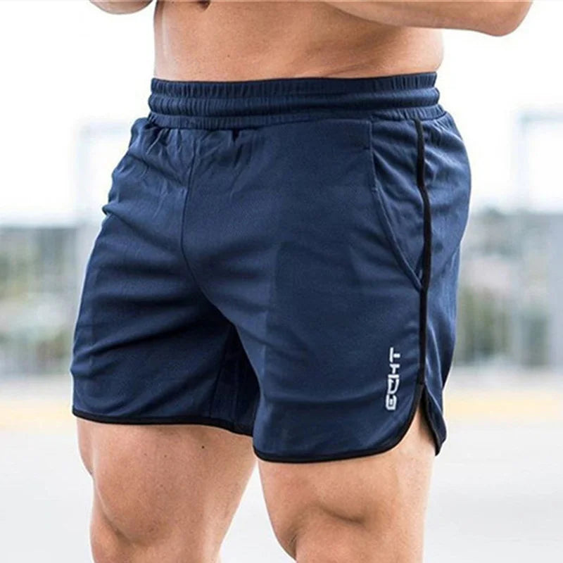 Men's Fitness Gym Shorts – Breathable Mesh Quick-Dry Training & Running Shorts