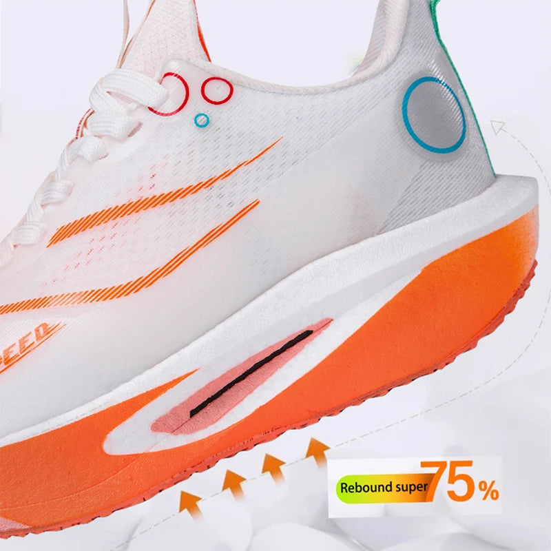 Professional Carbon Plate Running Shoes – Breathable, Cushioned & Non-Slip | Unisex