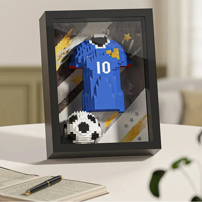 FIFA World Cup 2026 Soccer Star Brick Puzzle – Messi & CR7 DIY Collectible Toy for Kids & Fans