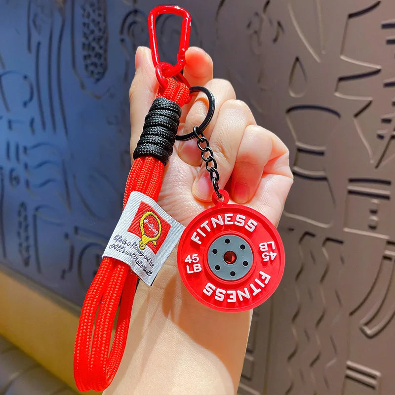 Barbell Keychain – Gym Lover Gift & Fitness Bag Charm