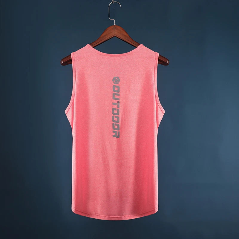 Men's Quick-Dry Athletic Tank Top – Breathable Gym Vest for Running, Basketball & Training