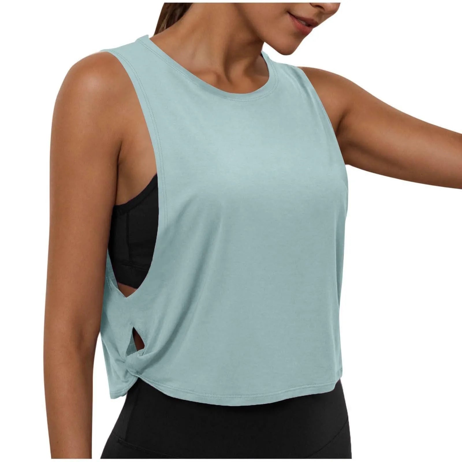 Women's Sleeveless Yoga Tank Top – Breathable Athletic Vest