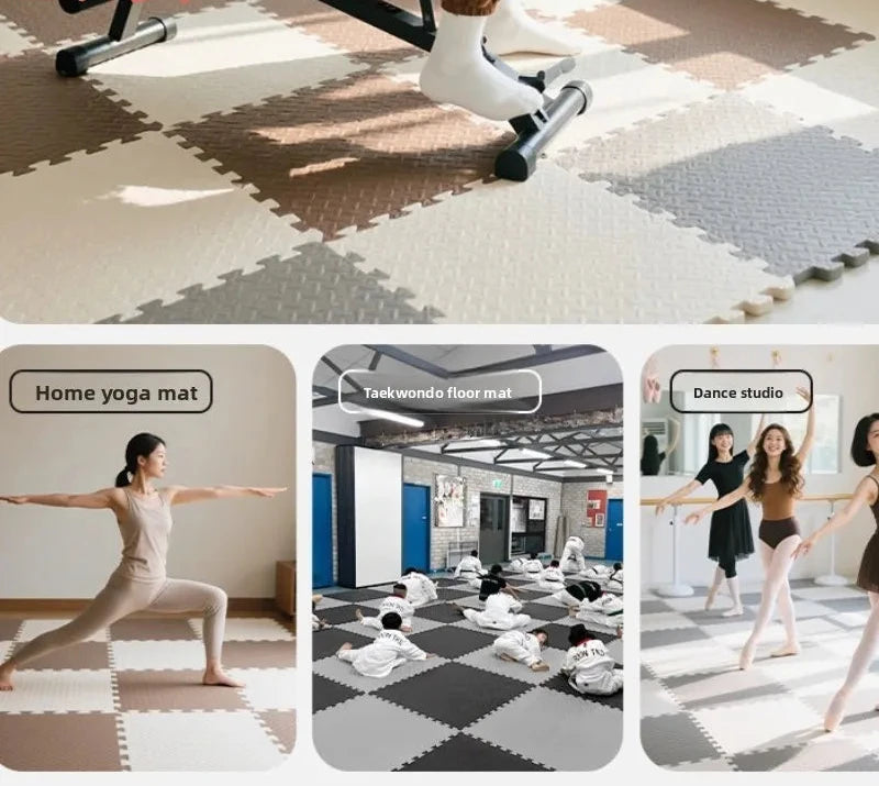 Interlocking Gym Floor Mat | Anti-Slip Rubber Exercise Tiles for Home Workout