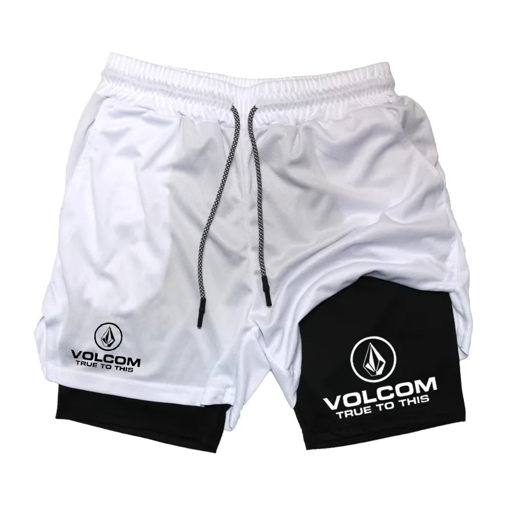Men's 2-in-1 Printed Athletic Shorts | Sports, Running & Training