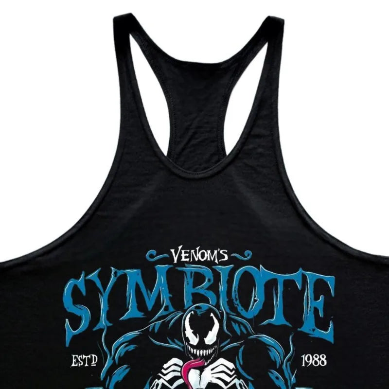 Men's Marvel Venom Graphic Tank Top | Loose Fit Sleeveless Gym & Fitness Tee