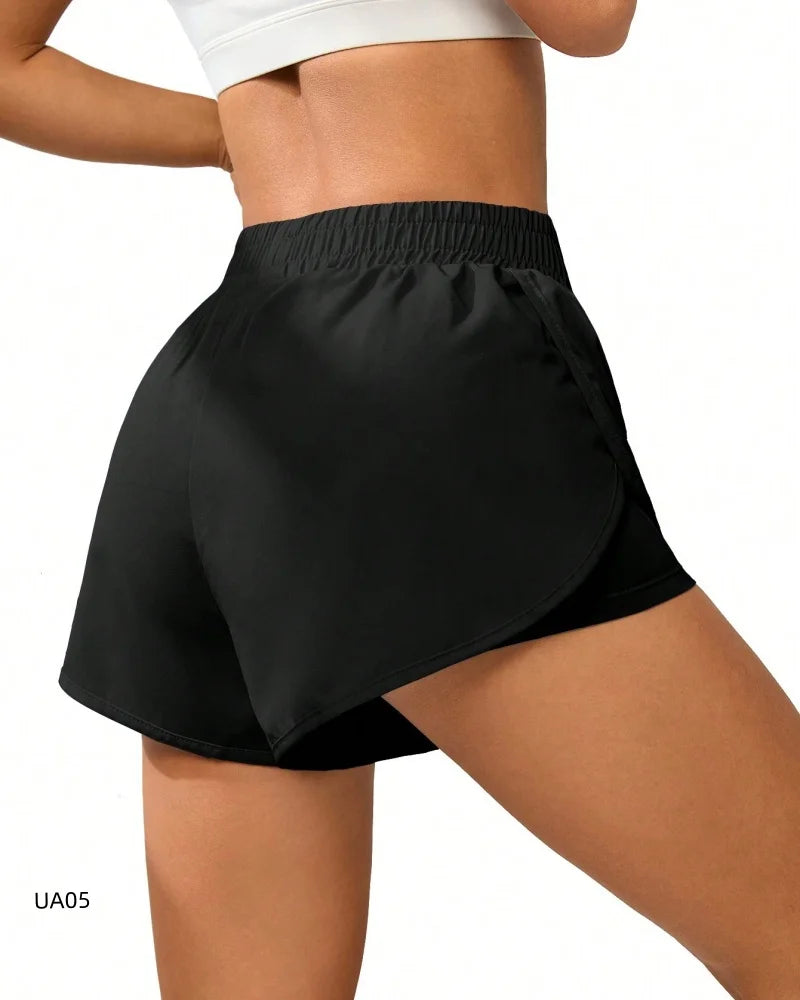 Women's 2-in-1 Flowy Running Shorts – Quick-Dry Yoga & Gym Sport Shorts
