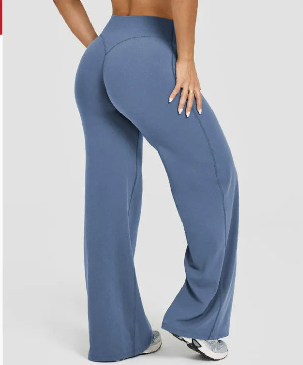 Women's High Waist Straight Leg Yoga Pants – Buttery Soft Butt Lifting Gym Leggings
