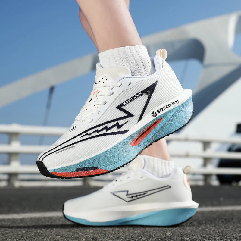 Carbon Plate Running Shoes – Breathable & Shock-Absorbing | Unisex Couple Matching