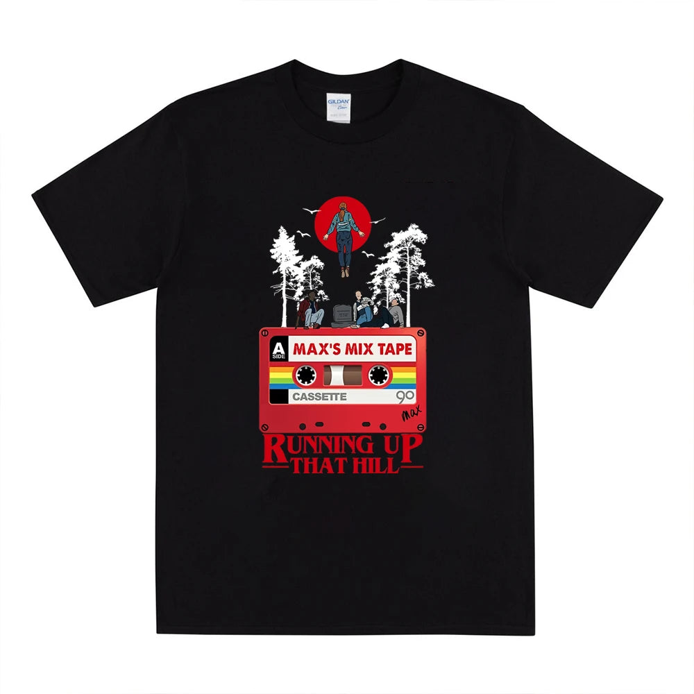 Run Up That Hill Graphic T-Shirt | Stranger Things Fan Tee | Will Byers & Eleven