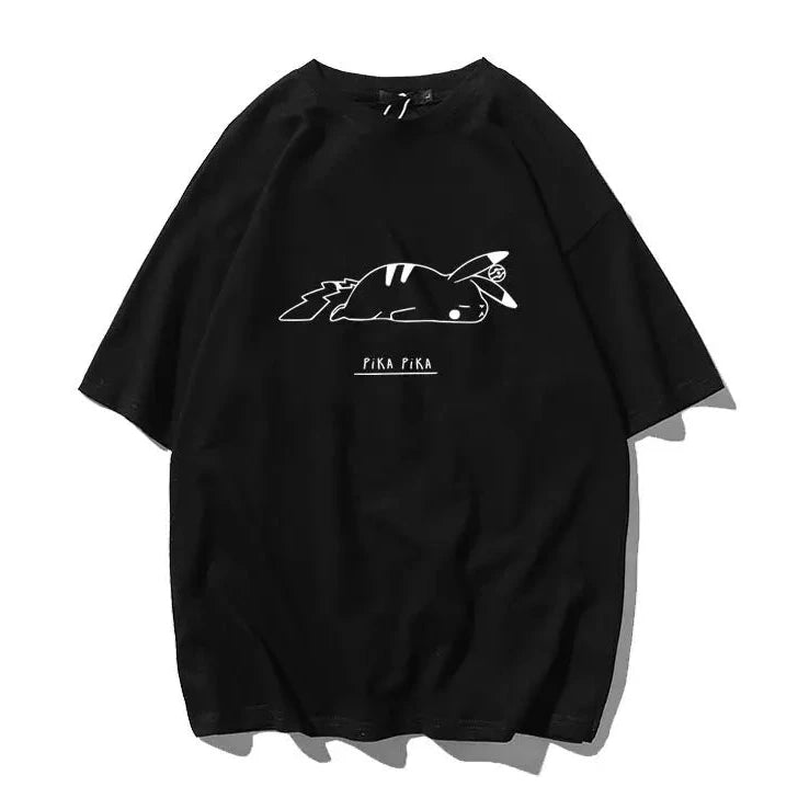 Pikachu Graphic T-Shirt – Anime Cotton Tee