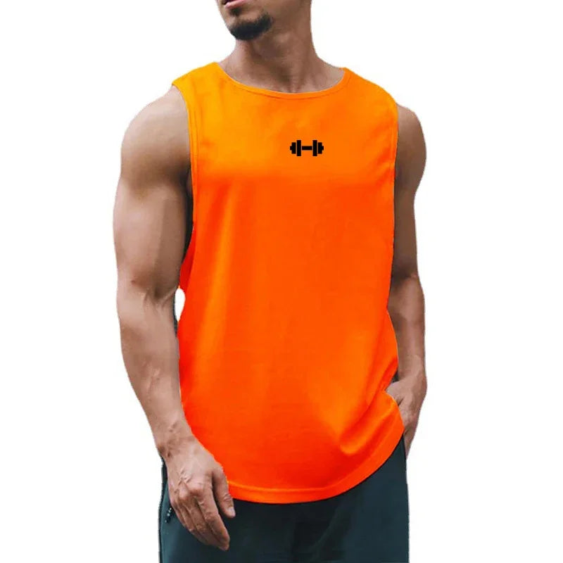 Men's Mesh Gym Tank Top – Breathable Bodybuilding Vest