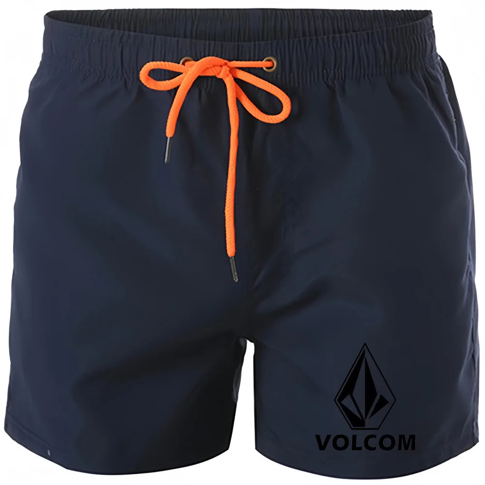 Men's Printed Swim Shorts – Quick-Dry Board Shorts with Mesh Lining & Drawstring
