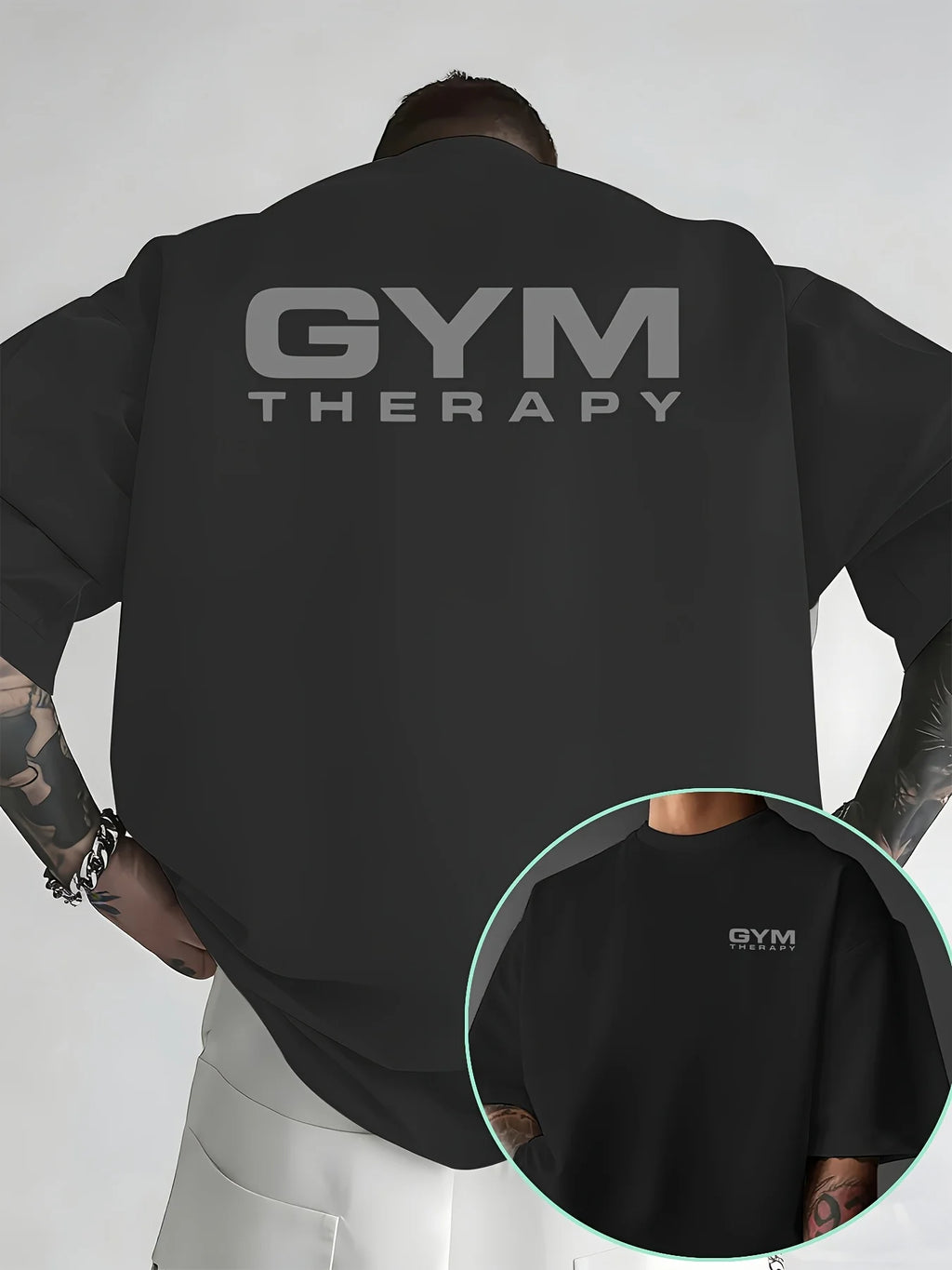Gym Therapy Minimalist Print T-Shirt | 100% Cotton Men's Tee