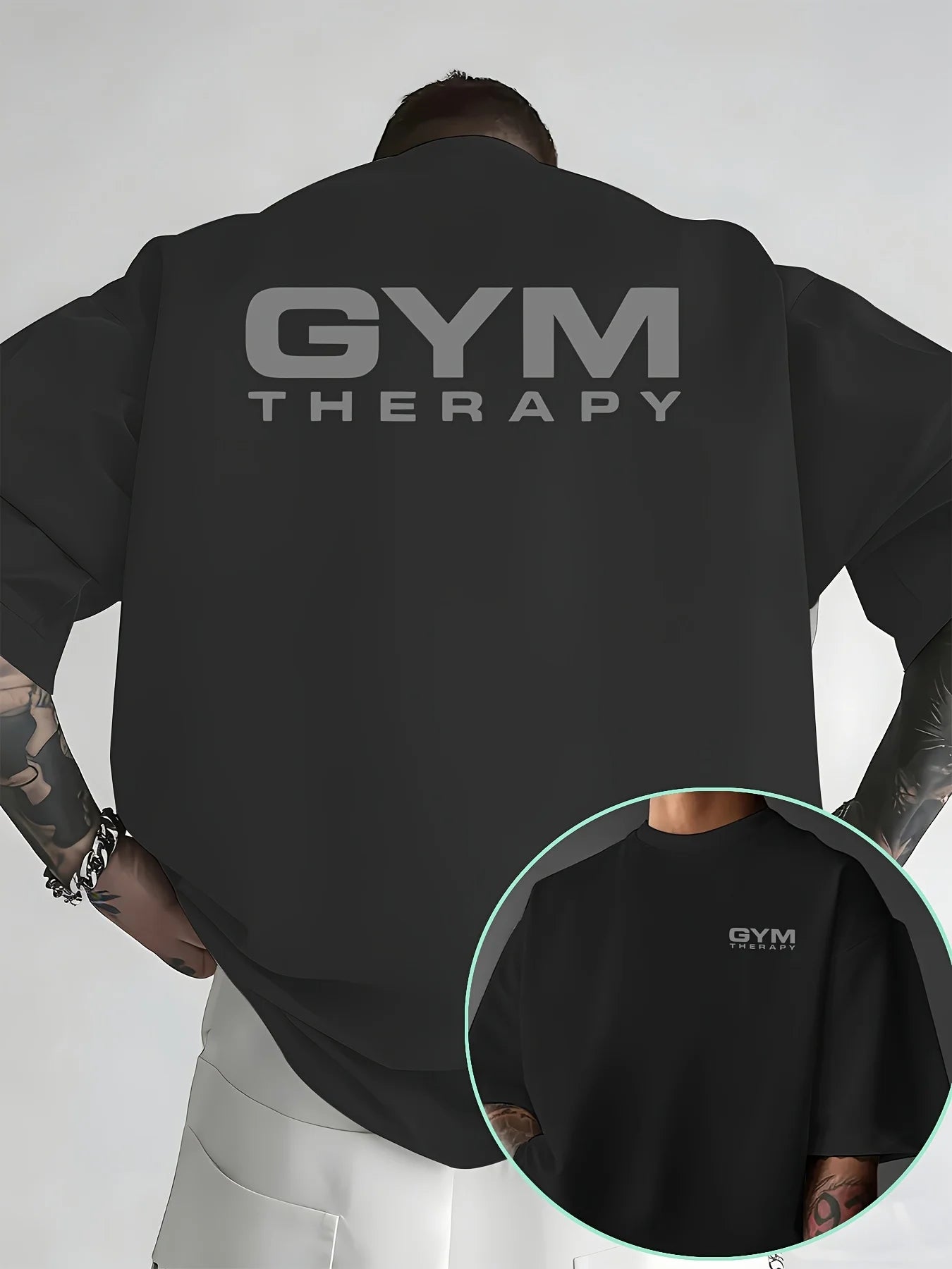 Gym Therapy Minimalist Print T-Shirt | 100% Cotton Men's Tee