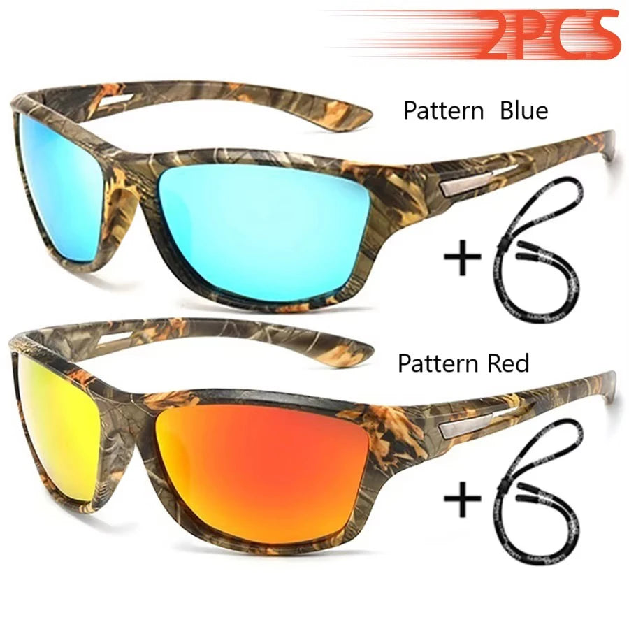 Fashion Sports Sunglasses with Chain | UV400 Mirror Lens, Unisex Retro Style