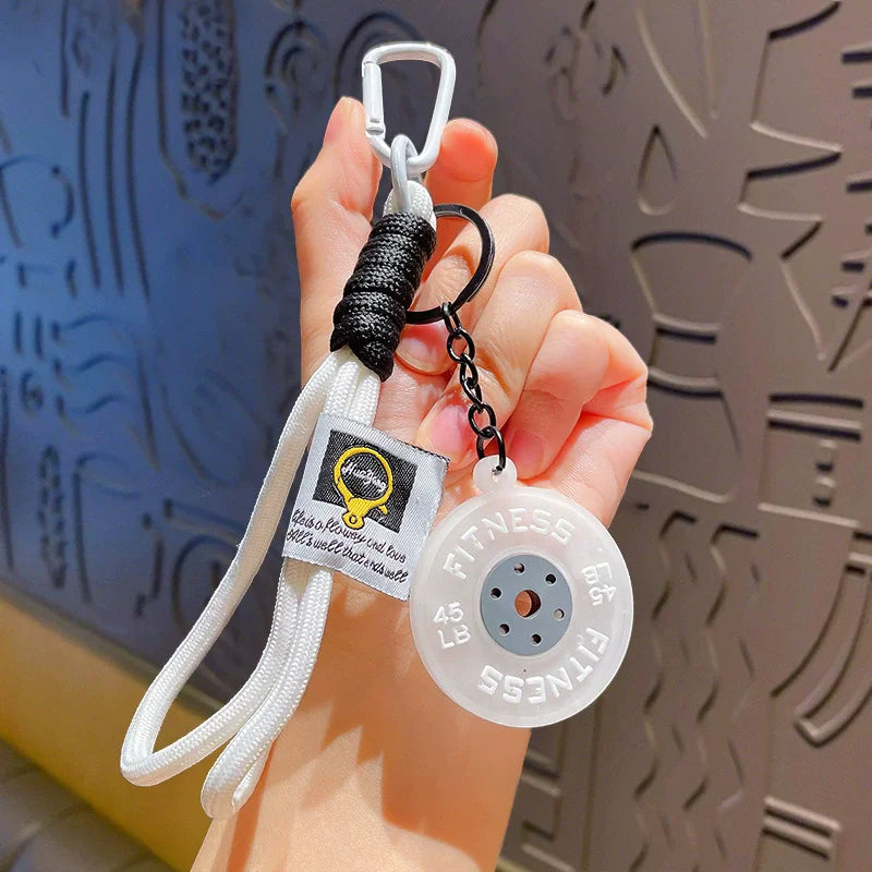 Barbell Keychain – Gym Lover Gift & Fitness Bag Charm