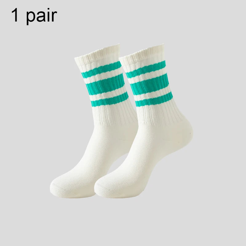 Men's & Women's Cotton Crew Socks – Casual, Running & Couple Socks