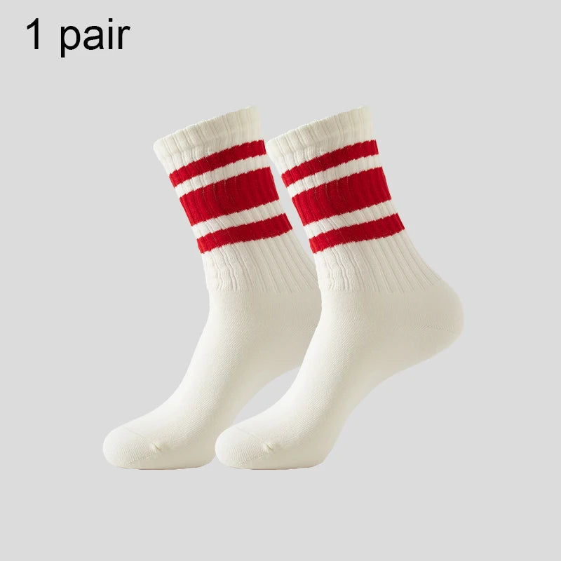Men's & Women's Cotton Crew Socks – Casual, Running & Couple Socks