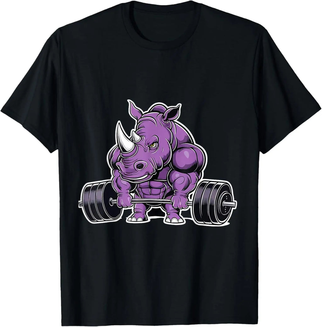 Rhino Gym Graphic T-Shirt – Men's Streetwear Fitness Tee