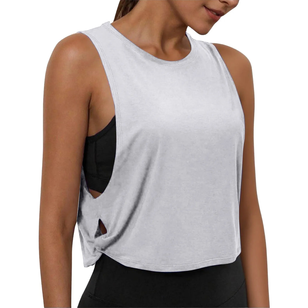 Women's Sleeveless Yoga Tank Top – Breathable Athletic Vest
