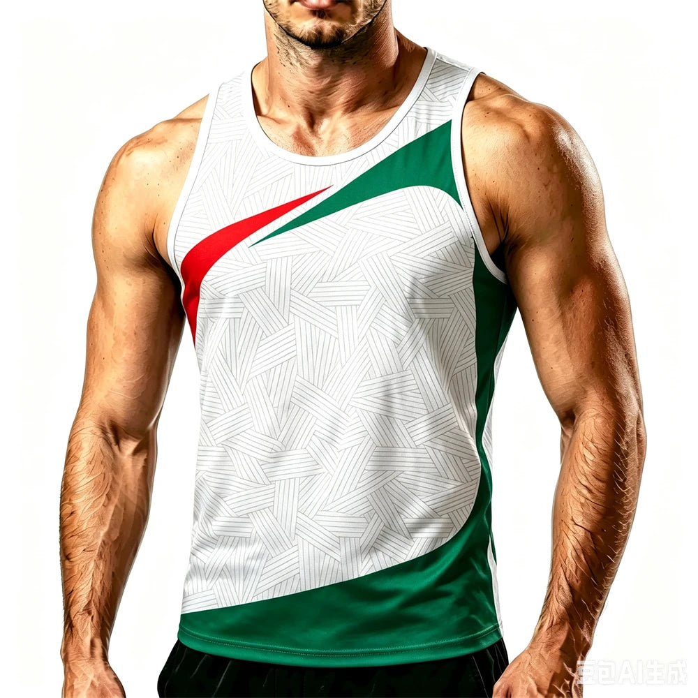 Men's 3D Print Tank Top – Quick-Dry Breathable Sleeveless Gym & Running Vest