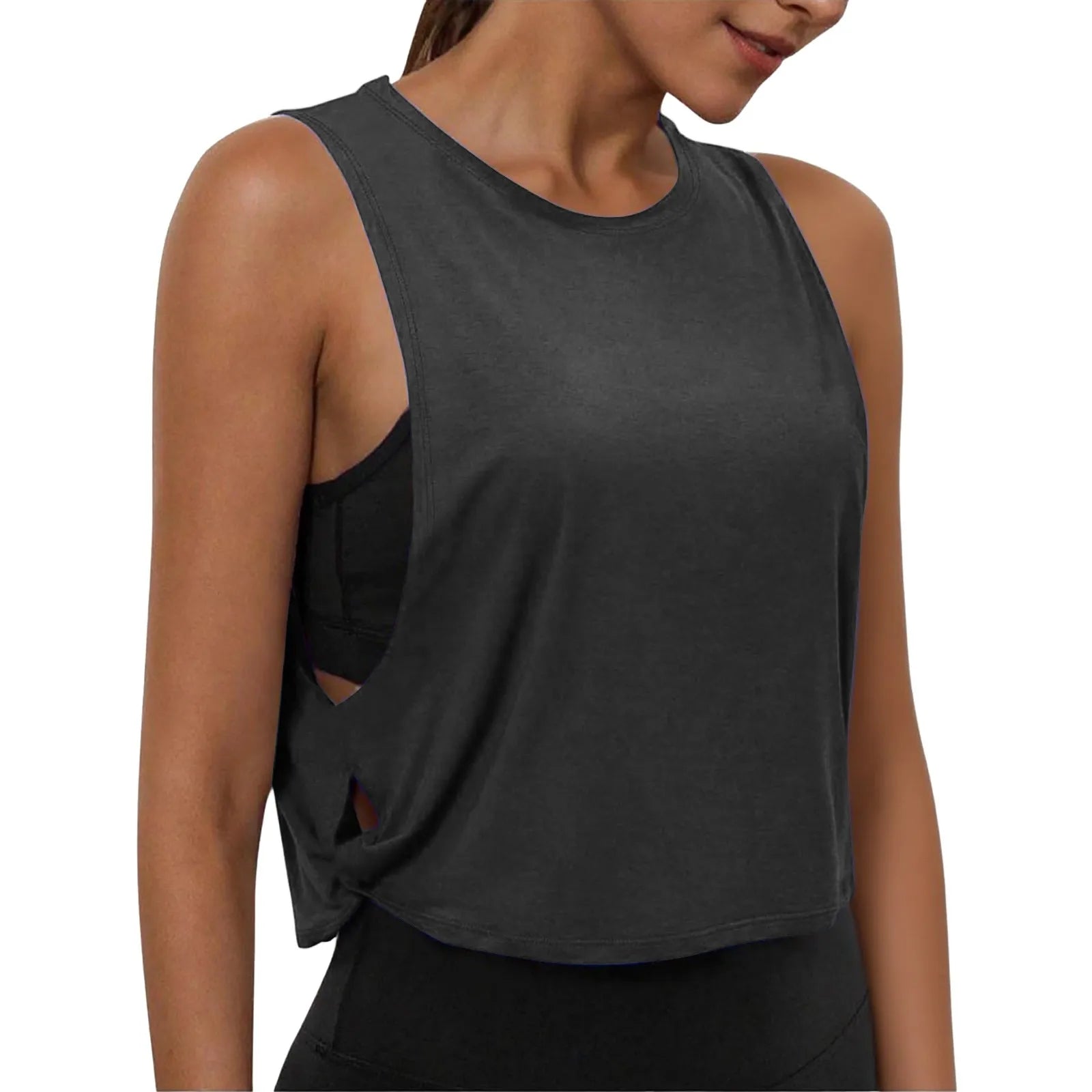 Women's Sleeveless Yoga Tank Top – Breathable Athletic Vest
