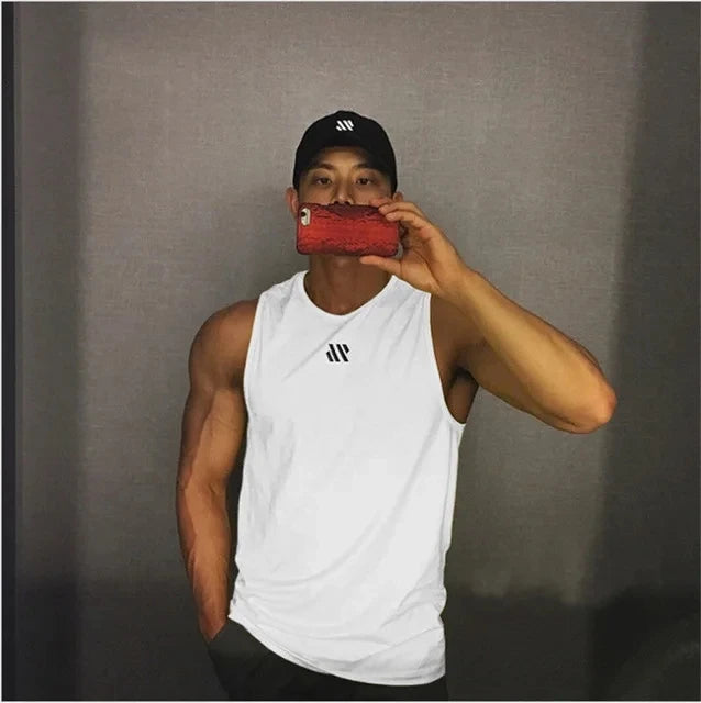 Men's Breathable Mesh Gym Tank Top – Sleeveless Fitness & Running Vest