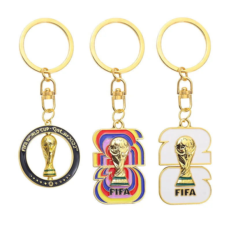 2026 FIFA World Cup Enamel Metal Keychain – UV Print Soccer Fan Souvenir