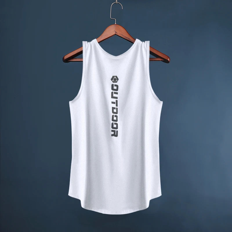 Men's Quick-Dry Athletic Tank Top – Breathable Gym Vest for Running, Basketball & Training