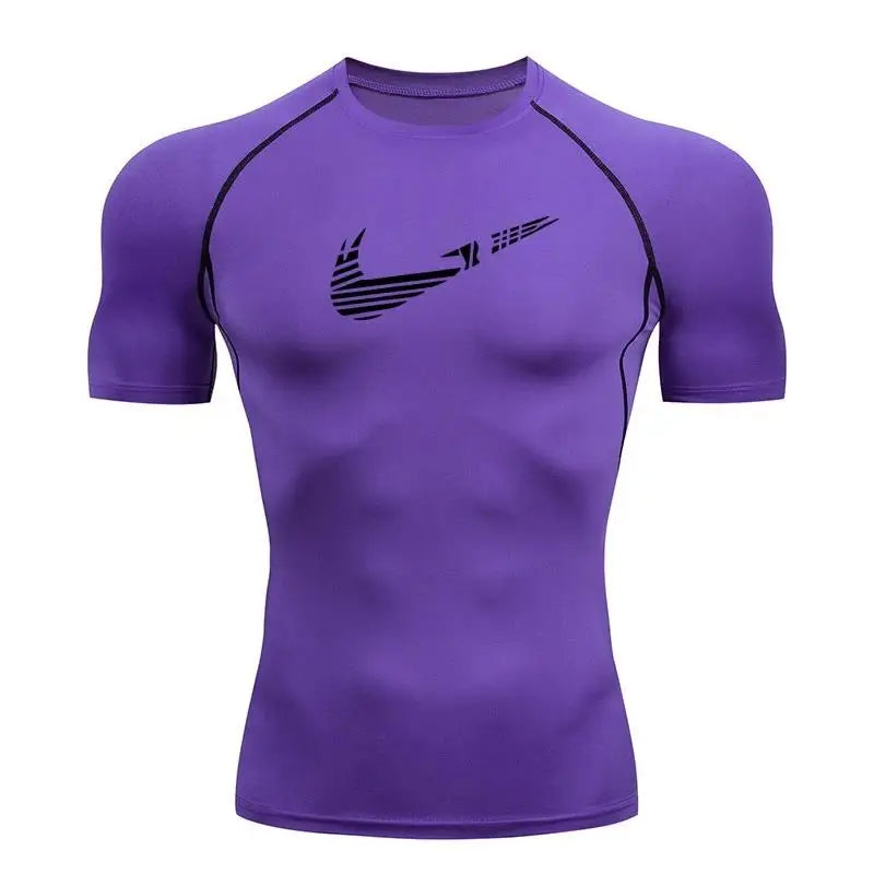 Men's Quick-Dry Compression Shirt – Rash Guard for Gym, Running & Water Sports
